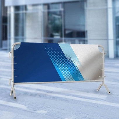 absperrgitter banner