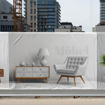 Bauzaunbanner bedrucken | Robuste Werbebanner für Baustellen - Picura GmbH