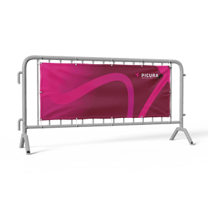 Absperrgitter Banner bedrucken | Werbung auf Absperrgittern - Picura GmbH