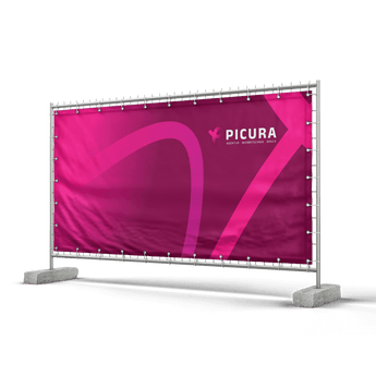 Bauzaunbanner bedrucken | Robuste Werbebanner für Baustellen - Picura GmbH