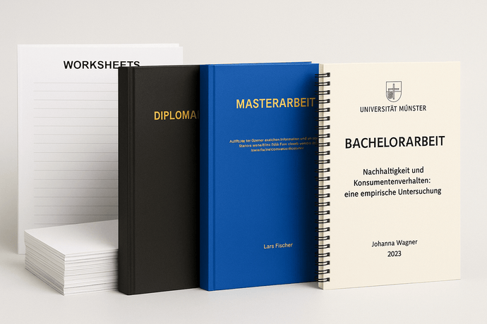 Diplomarbeit & Masterarbeit drucken und binden