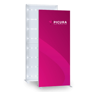 Textilspannrahmen mit LED (Lightbox) bedrucken - Picura GmbH