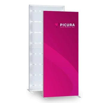 Textilspannrahmen mit LED (Lightbox) bedrucken - Picura GmbH