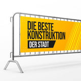 Absperrgitter Banner bedrucken | Werbung auf Absperrgittern - Picura GmbH