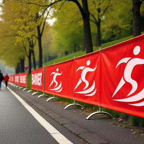 Bandenwerbung mit gut sichtbarem Logo am Spielfeldrand