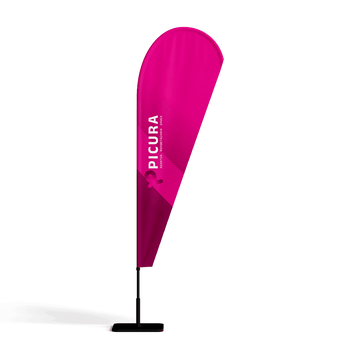 Beachflags bedrucken | Werbefahnen für Events - Picura GmbH