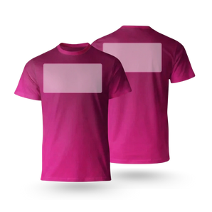 T-Shirt bedrucken – Brust- und Schulterbereich