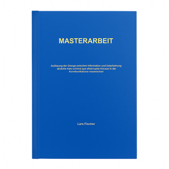 Diplomarbeit & Masterarbeit drucken und binden