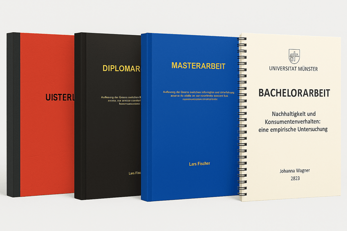 Diplomarbeit & Masterarbeit drucken und binden