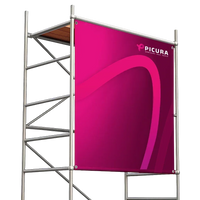 Gerüstbanner drucken auf Baugerüst mit individuellem Druck, wetterfestes Banner für Baustellen und Werbung