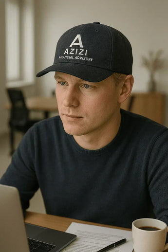 Eine Gruppe trägt farblich abgestimmte Caps bei einer Promotion-Aktion