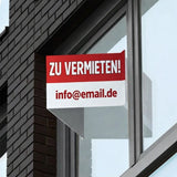 Maklerschild zu vermieten mit E-Mail