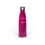Thermobecher bedrucken lassen – Magenta Isolierflasche mit PICURA Logo und silbernem Deckel vor transparentem Hintergrund.