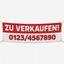 ZU VERKAUFEN Banner drucken – Werbebanner mit Telefonnummer gestalten
