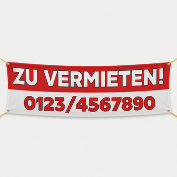Zu vermieten Banner mit Telefonnummer
