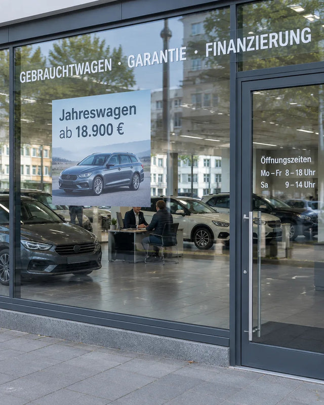 Schaufensterbeklebung
