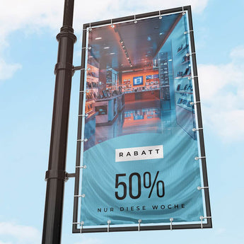 Großformatige Werbebanner drucken – beeindruckende Werbung auf PVC oder Mesh