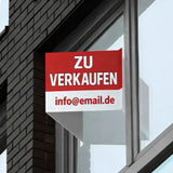 maklerschild zu verkaufen mit E-Mail