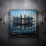 Farbenfrohes Banner mit individuellem Design auf PVC-Material